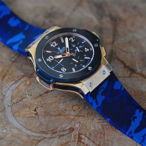 hublot blue face rubber strap|Hublot strap replacement.